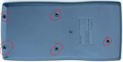 Casio fx-115MS screw hole location