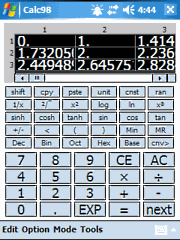 Matrix mode on Pocket PC/Windows Mobile