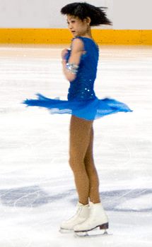spinning ice skater spinning ice skater