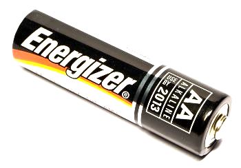 an AA battery an AA battery