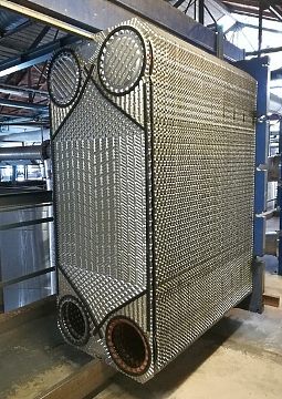 internals of industrial heat exchanger